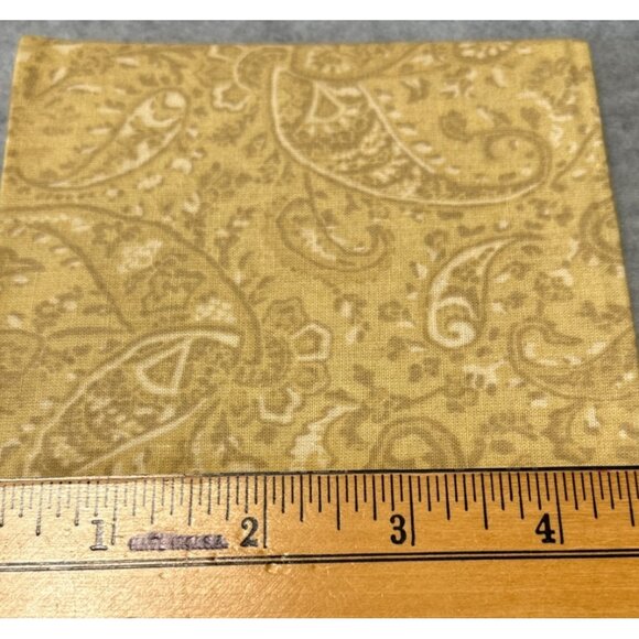 Tan Paisley Fabric Quarters 18" x 21" Cotton For Crafts Sewing Quilting Jo-Ann S - Picture 2 of 4